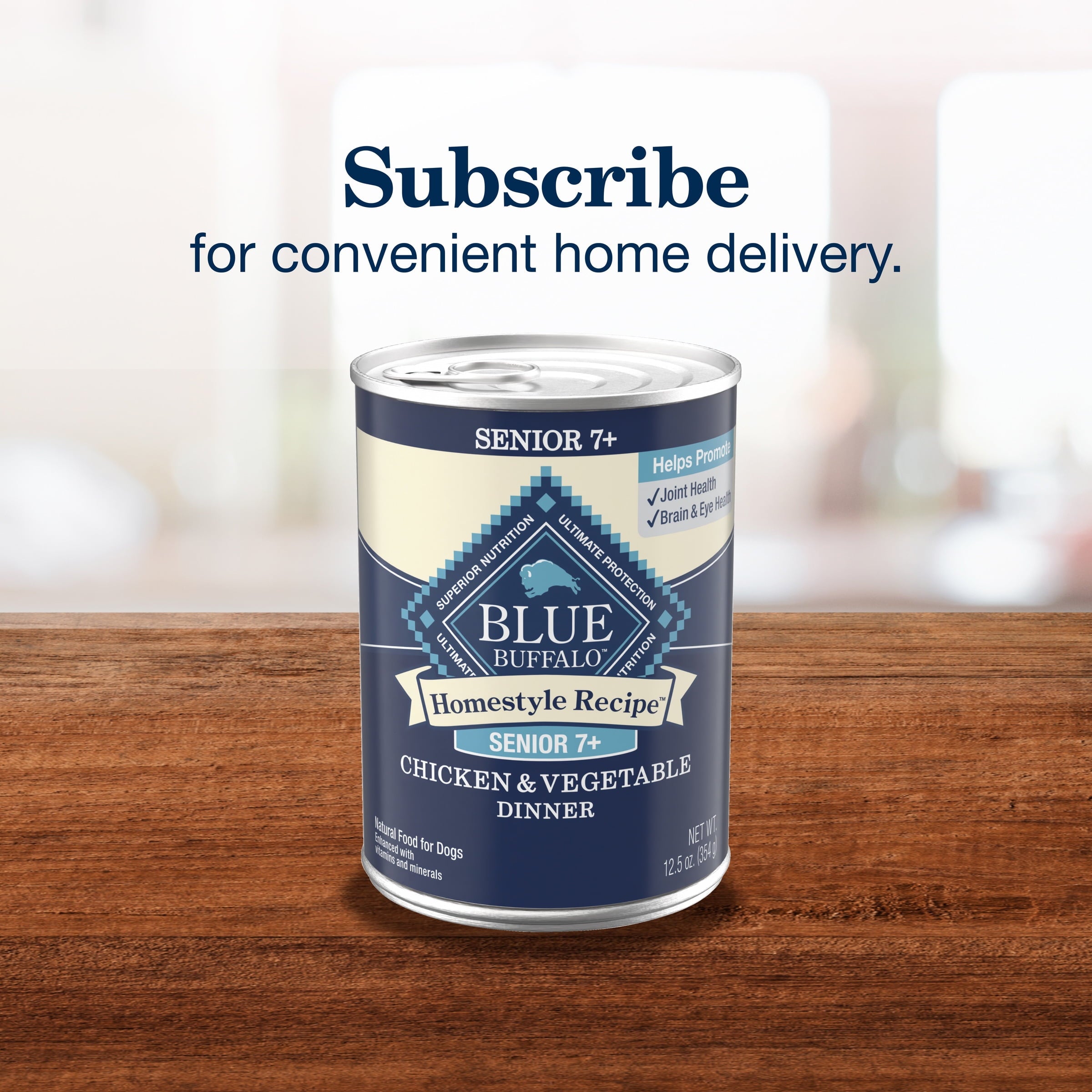 (3 pack) Blue Buffalo Homestyle Recipe Senior Wet Dog Food, Chicken Dinner, 12.5-oz. Can