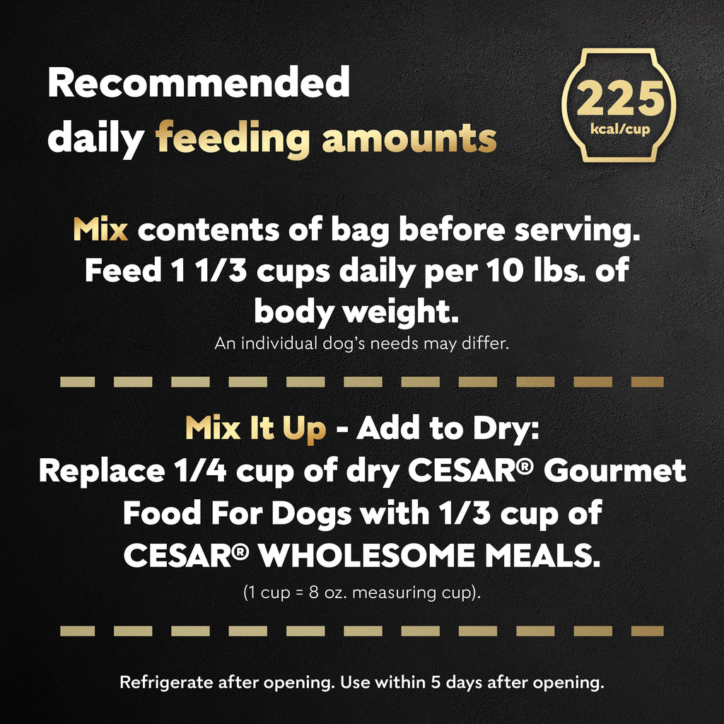 Cesar Wholesome Meals Beef, Chicken, Carrots, Barley & Green Beans Recipe, 17.6 Oz