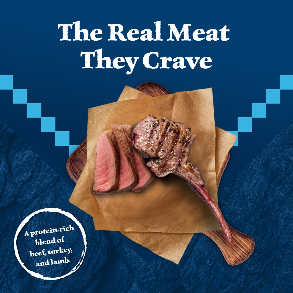 Blue Buffalo Wilderness Rocky Mountain Recipe High Protein Red Meat Wet Dog Food for Senior Dogs, Grain Free, 12.5 oz. Can