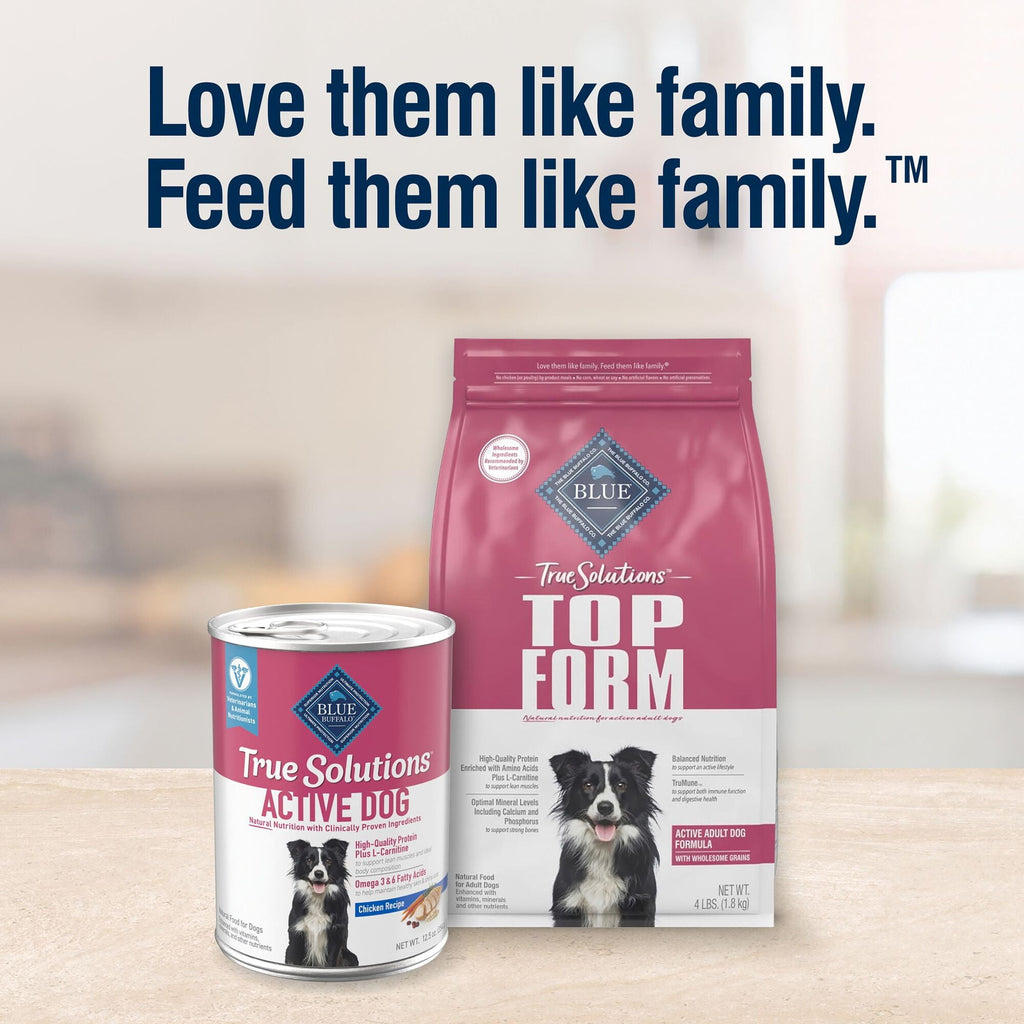(3 pack) Blue Buffalo True Solutions Active Dog Wet Dog Food, 12.5-oz. Can