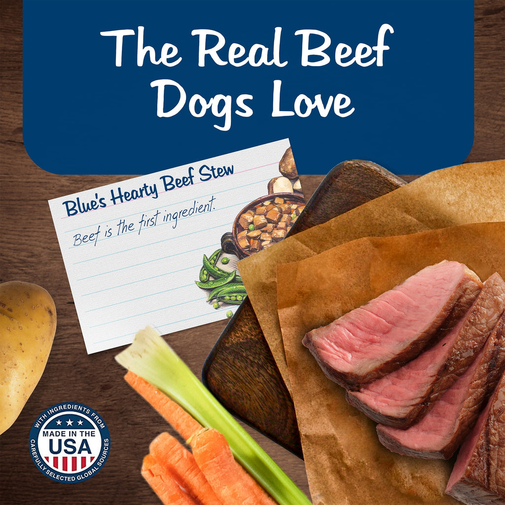 (12 pack) Blue Buffalo Blue's Stew Grain-Free Wet Dog Food, Hearty Beef Stew, 12.5-oz. Can