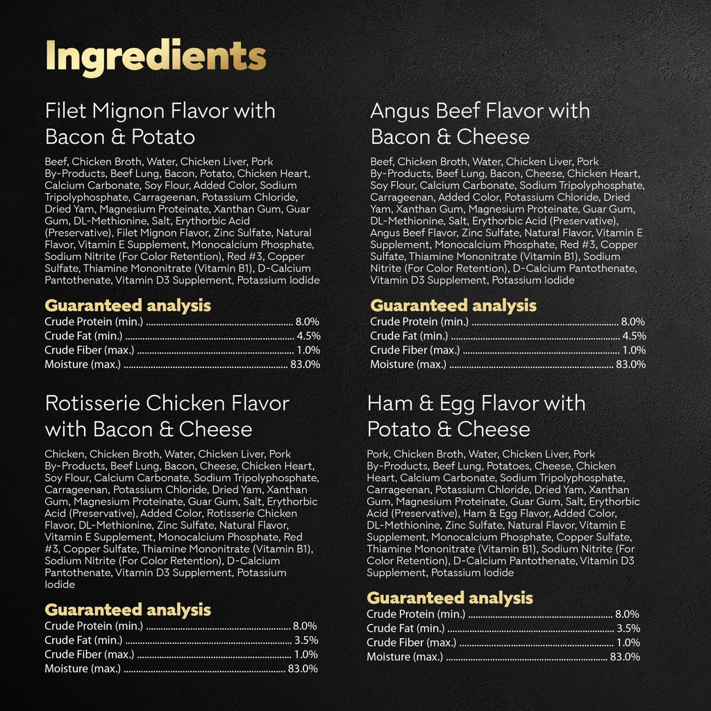 Cesar Loaf And Topper In Sauce Wet Dog Food Variety Pack, 3.5 Oz Trays (24 Pack)