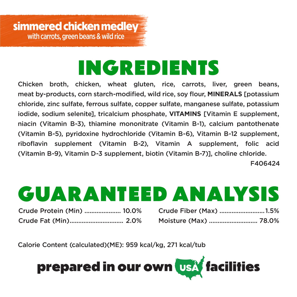 Purina Beneful Dog Food Freshly Prepared Meals Simmered Chicken Medley with Carrots Green Beans and Wild Rice