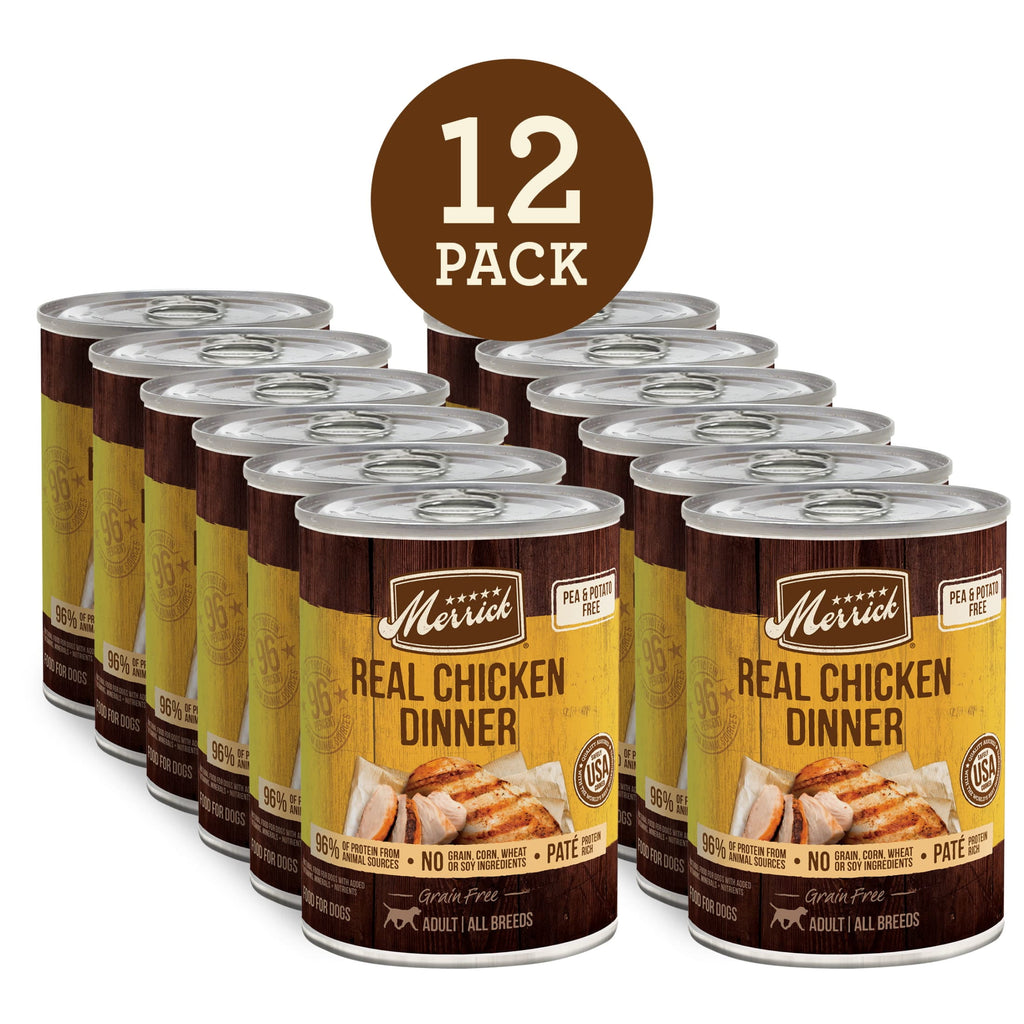Merrick Backcountry Real Chicken Wet Dog Food Variety Pack, Grain Free, 12.7 oz (12 Pack)