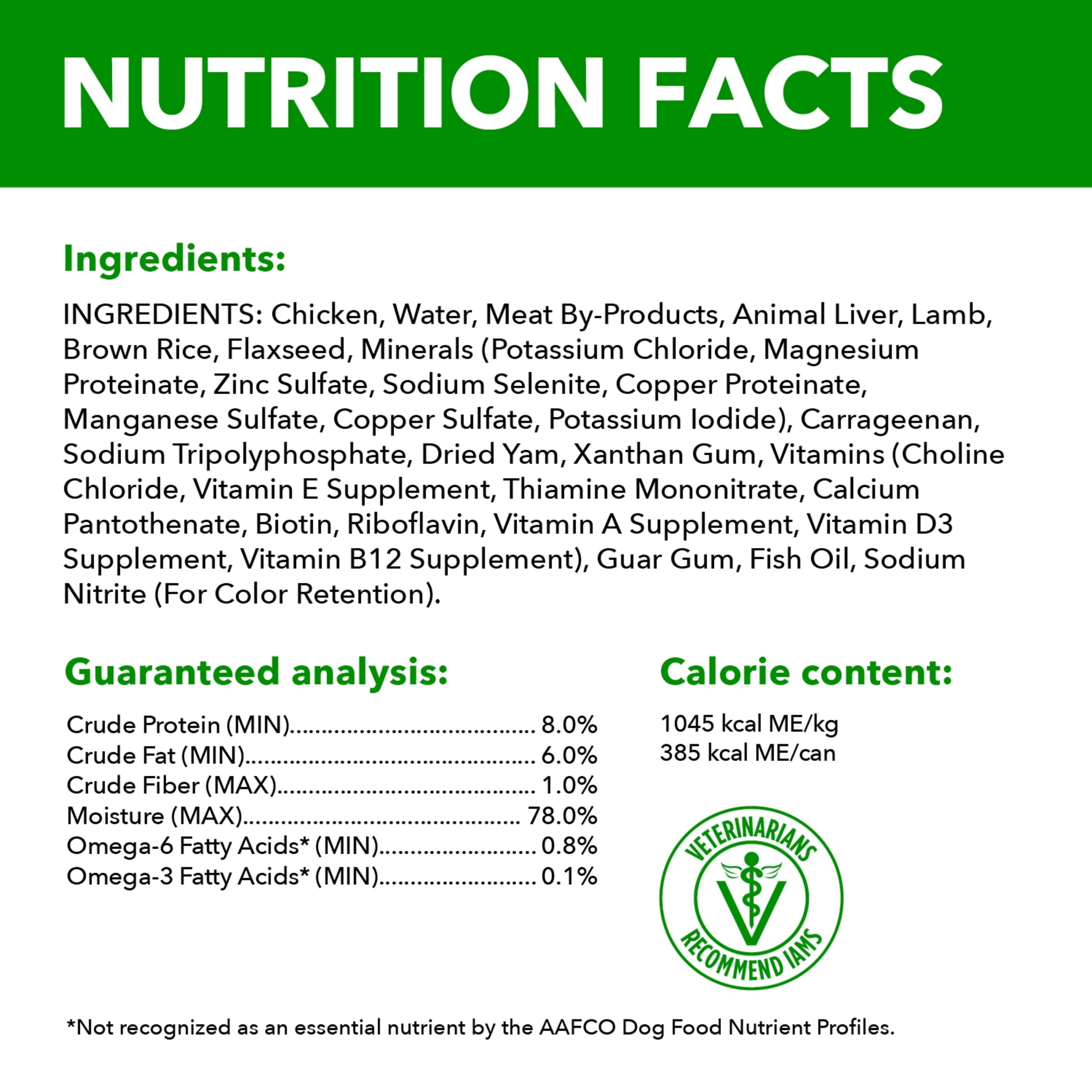 Iams Proactive Health Lamb And Rice Wet Dog Food, 13 Oz Cans (6 Pack)