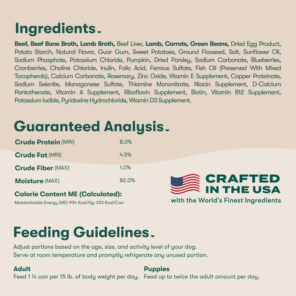 Jinx Bone Broth Stew Grain-Free Beef & Vegetables Wet Dog Food, 13 oz Can