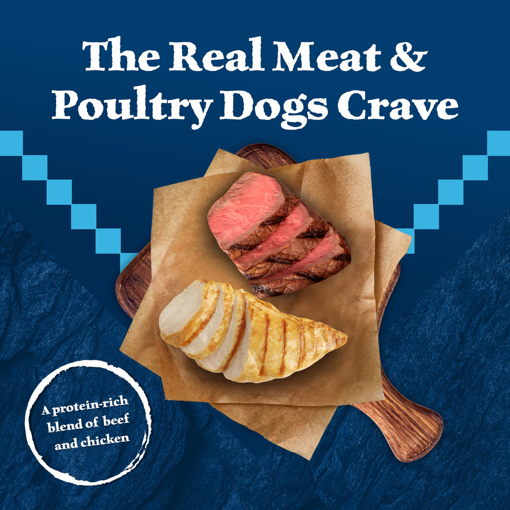 Blue Buffalo Wilderness Adult Wet Dog Food Beef & Chicken Grill, 12.5-oz. Can