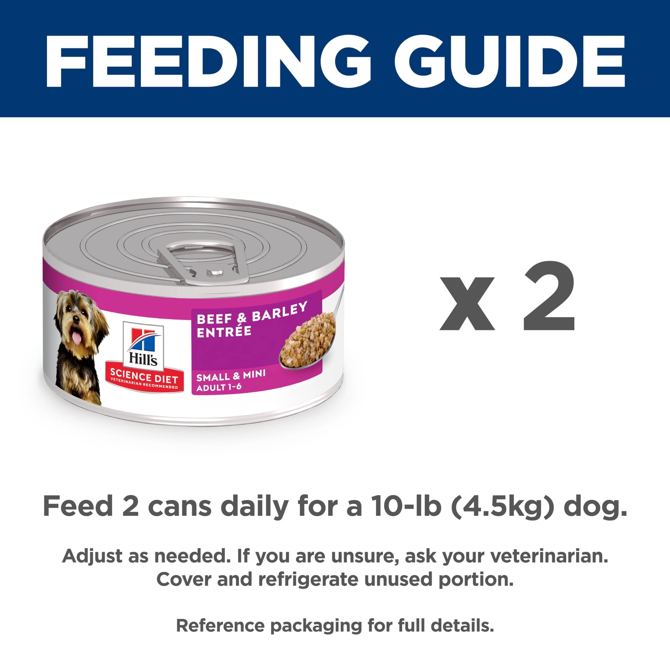 Hill's Science Diet Small & Mini Beef & Barley Wet Dog Food, 5.8oz Can 24pk