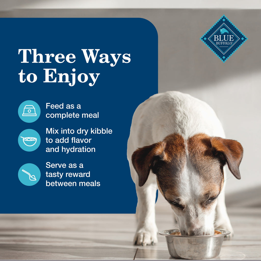 (3 pack) Blue Buffalo Homestyle Recipe Senior Wet Dog Food, Chicken Dinner, 12.5-oz. Can