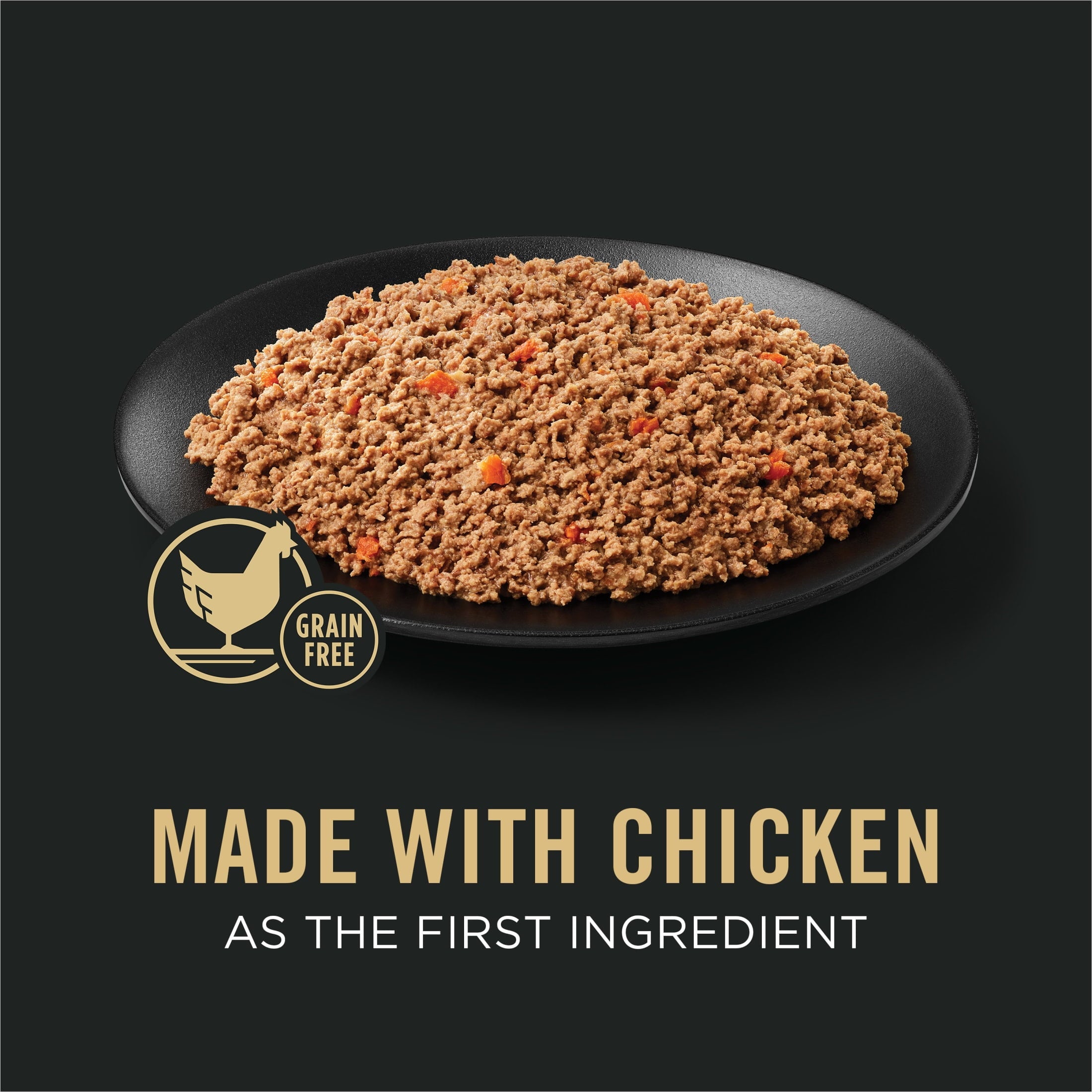 Purina Pro Plan Grain Free Complete Essentials Classic Dog Food Pate, Chicken and Carrots Entrée, 13 oz Cans (12 Pack)