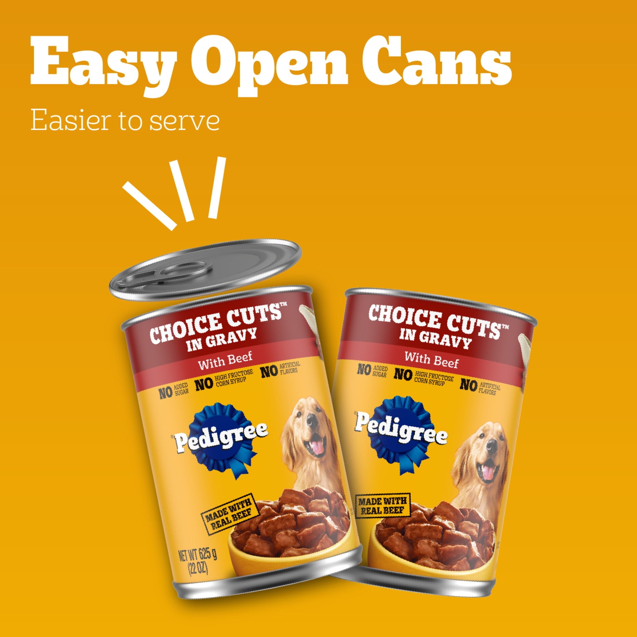 Pedigree Choice Cuts In Gravy With Beef Adult Canned Soft Wet Dog Food, 13.2 Oz. Can