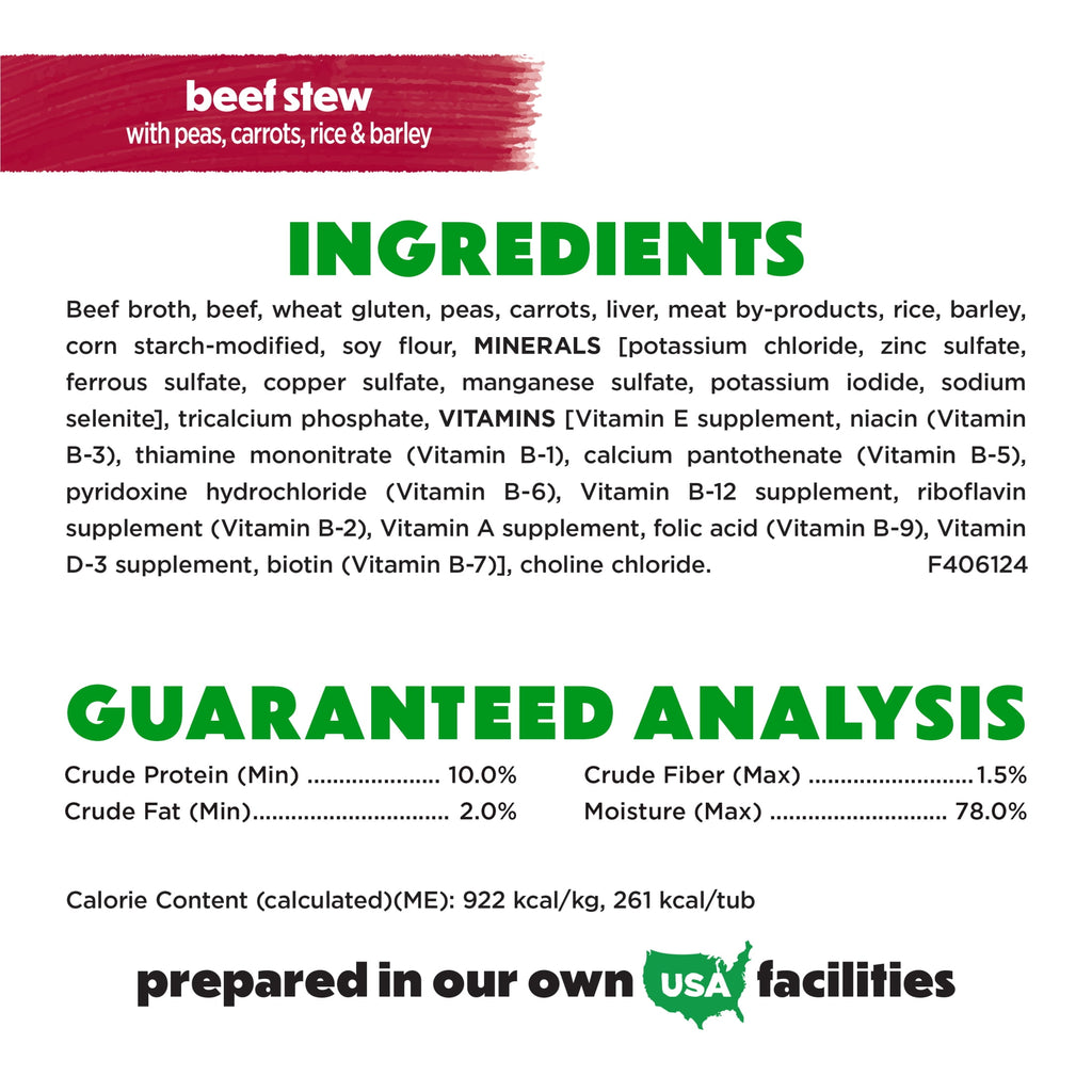 Purina Beneful Dog Food Freshly Prepared Meals, Dog Food Fresh, High Protein Wet Dog Food, Beef Stew