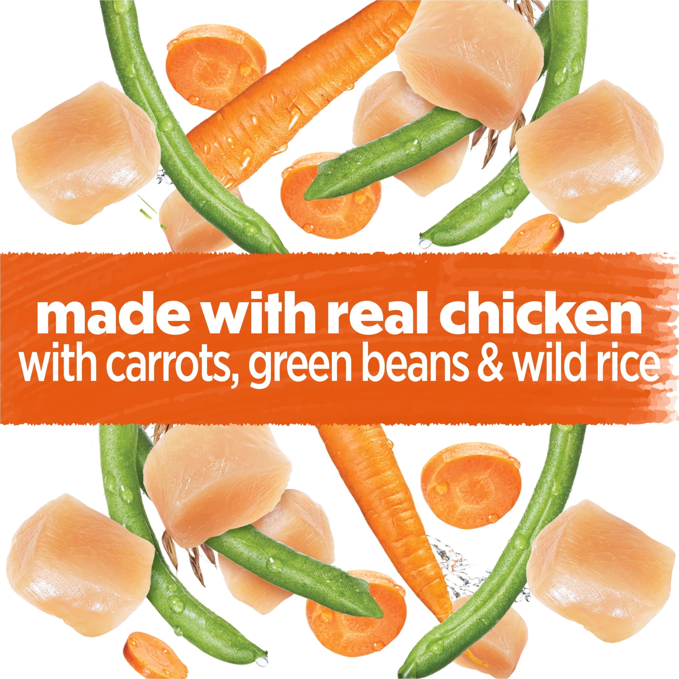 Purina Beneful Dog Food Freshly Prepared Meals Simmered Chicken Medley with Carrots Green Beans and Wild Rice