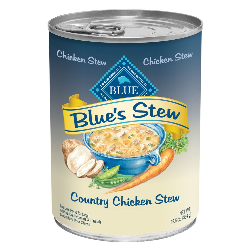 Blue Buffalo Blue's Country Chicken Stew Wet Dog Food, 12.5-oz Can (Pack of 6)