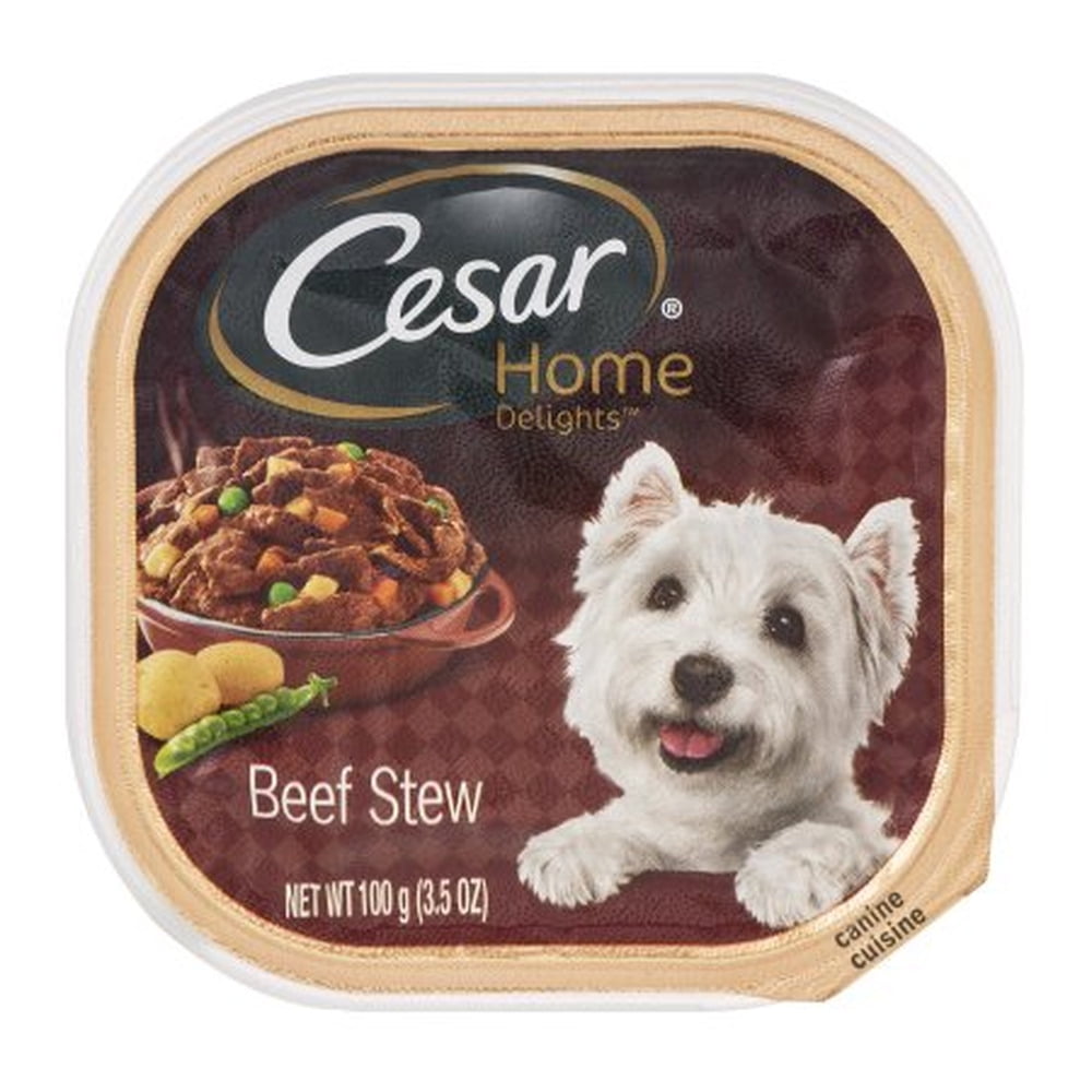 CESAR Canine Cuisine Home Delights Beef Stew Wet Dog Food (Pack of 16)