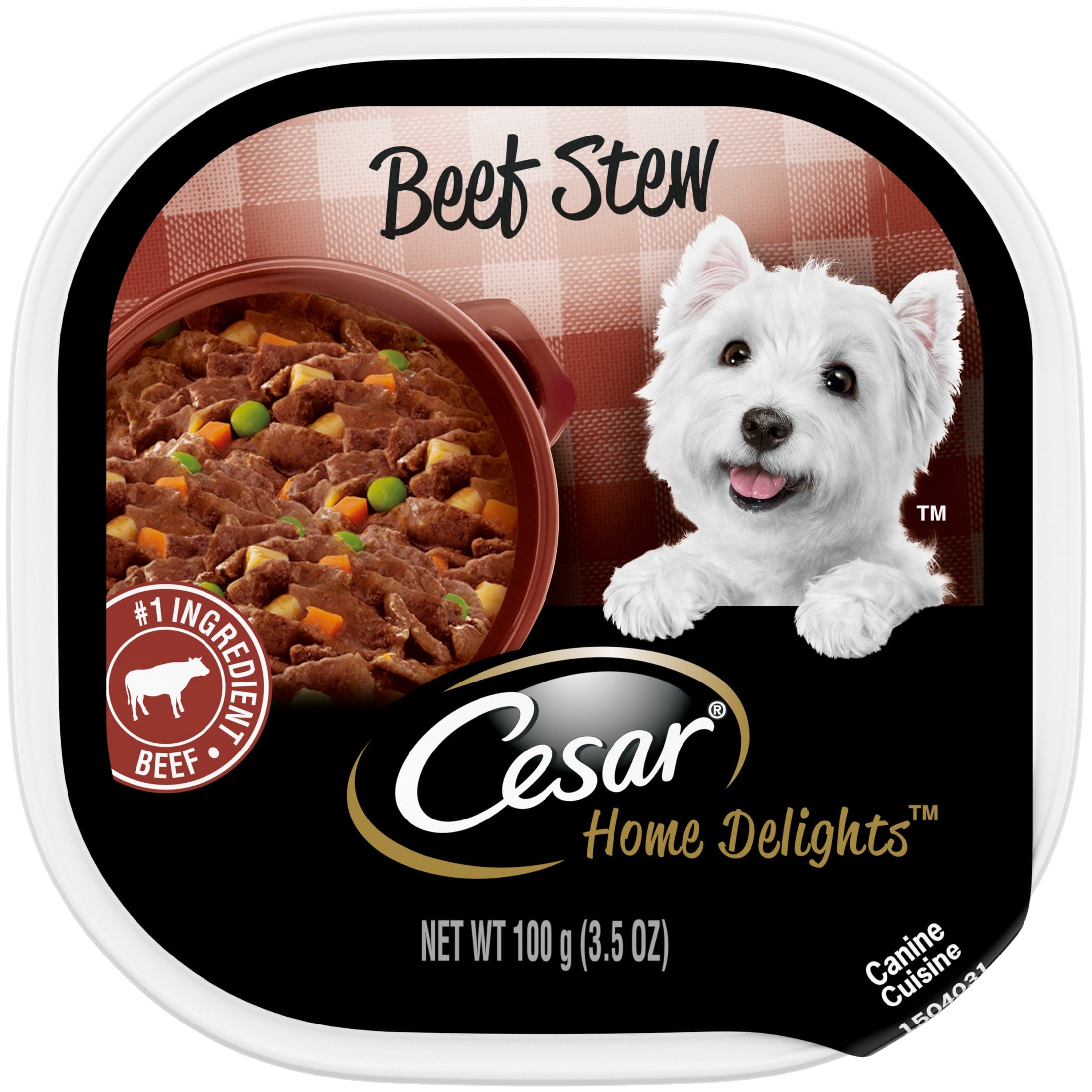 Cesar Home Delights Beef Stew Wet Dog Food Adult, 3.5 Oz