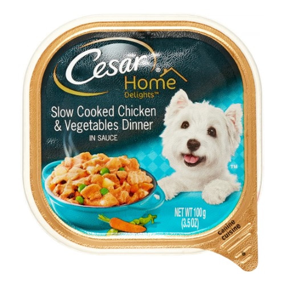 Cesar Home Delights Wet Dog Food Chicken & Vegetables 3.5 oz (Pack of 32)