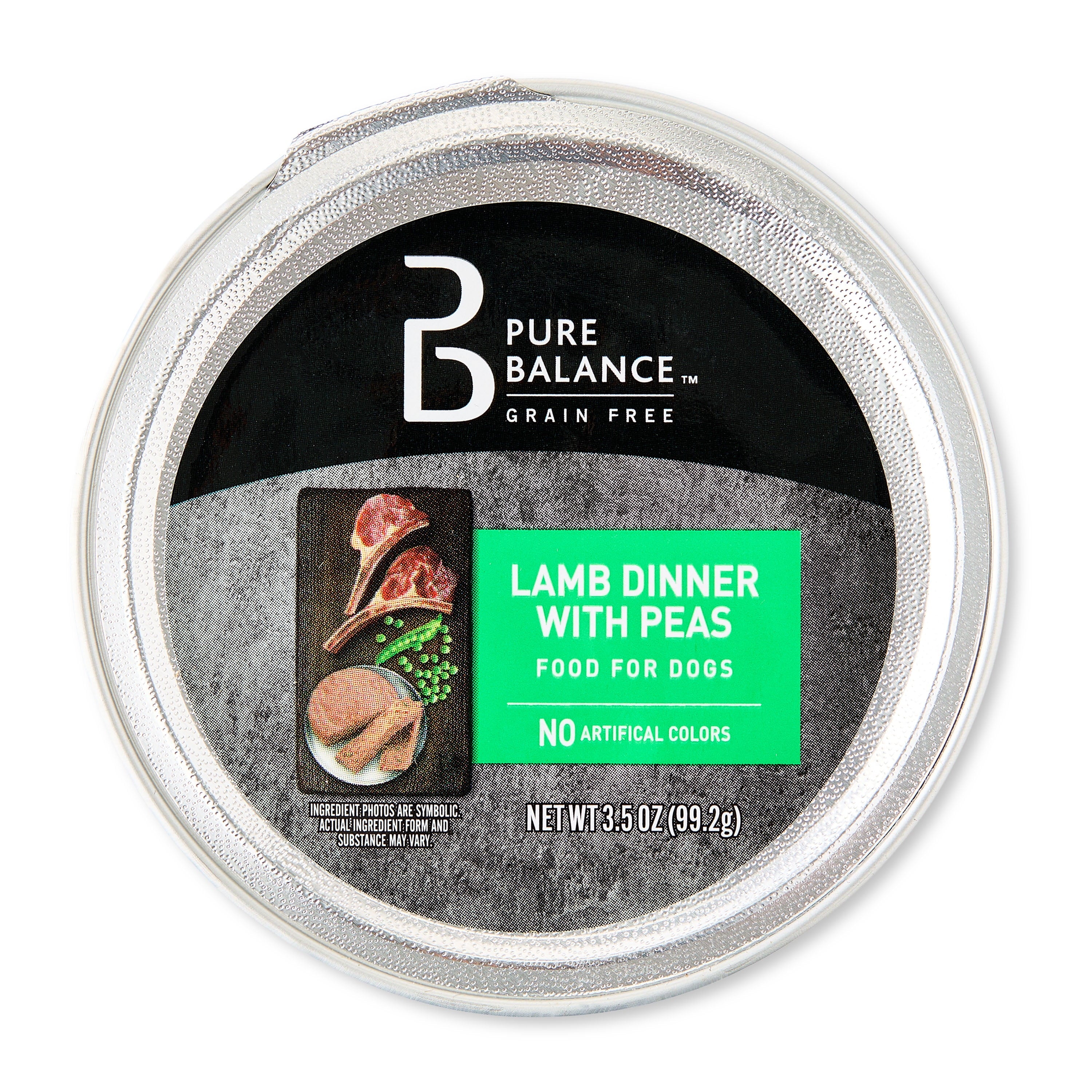 Pure Balance Lamb Dinner with Peas, Grain Free, Wet Dog Food, 3.5 oz Tray