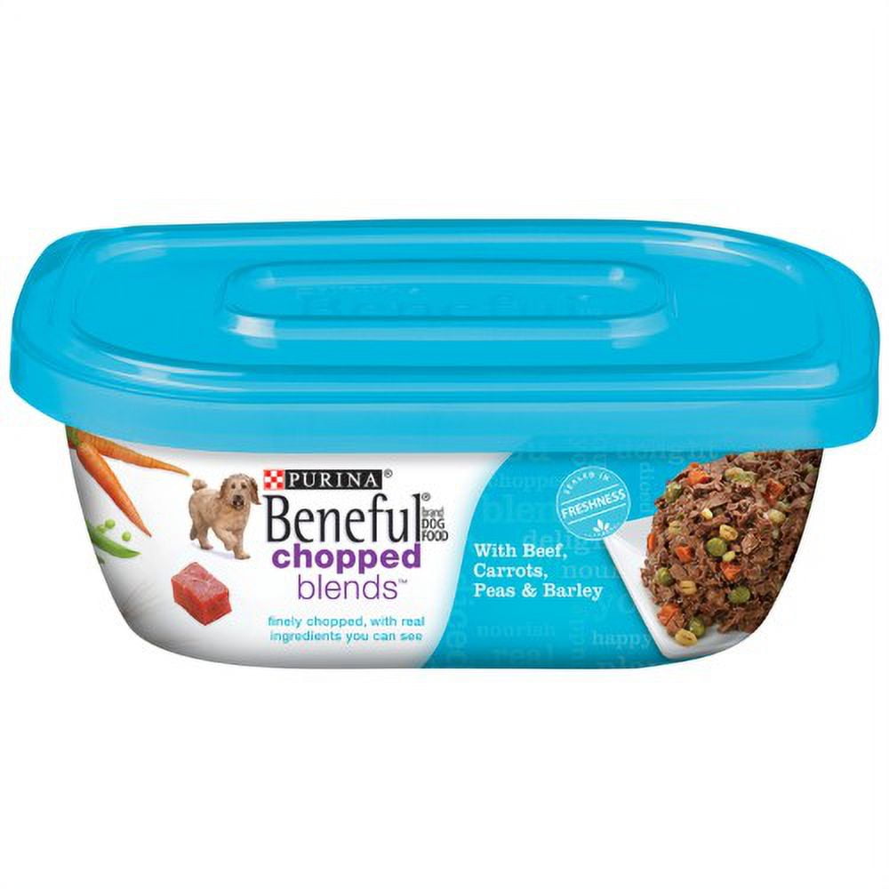 Purina Beneful Chopped Blends with Beef, Carrots, Peas & Barley