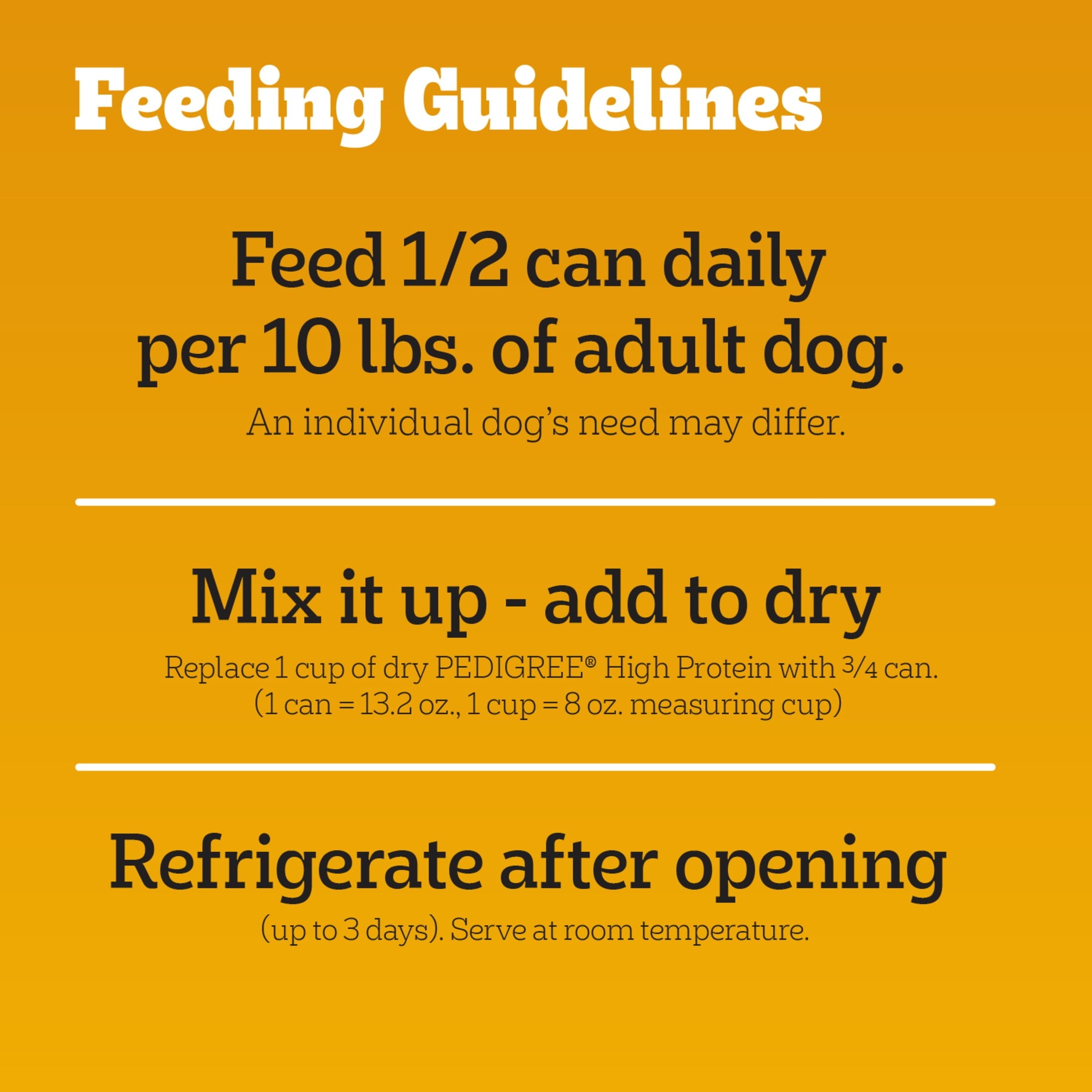(3 pack) Pedigree High Protein Wet Dog Food, Chicken Duck & Beef Bison Flavors Multipack (12) 13.2 Oz. Cans