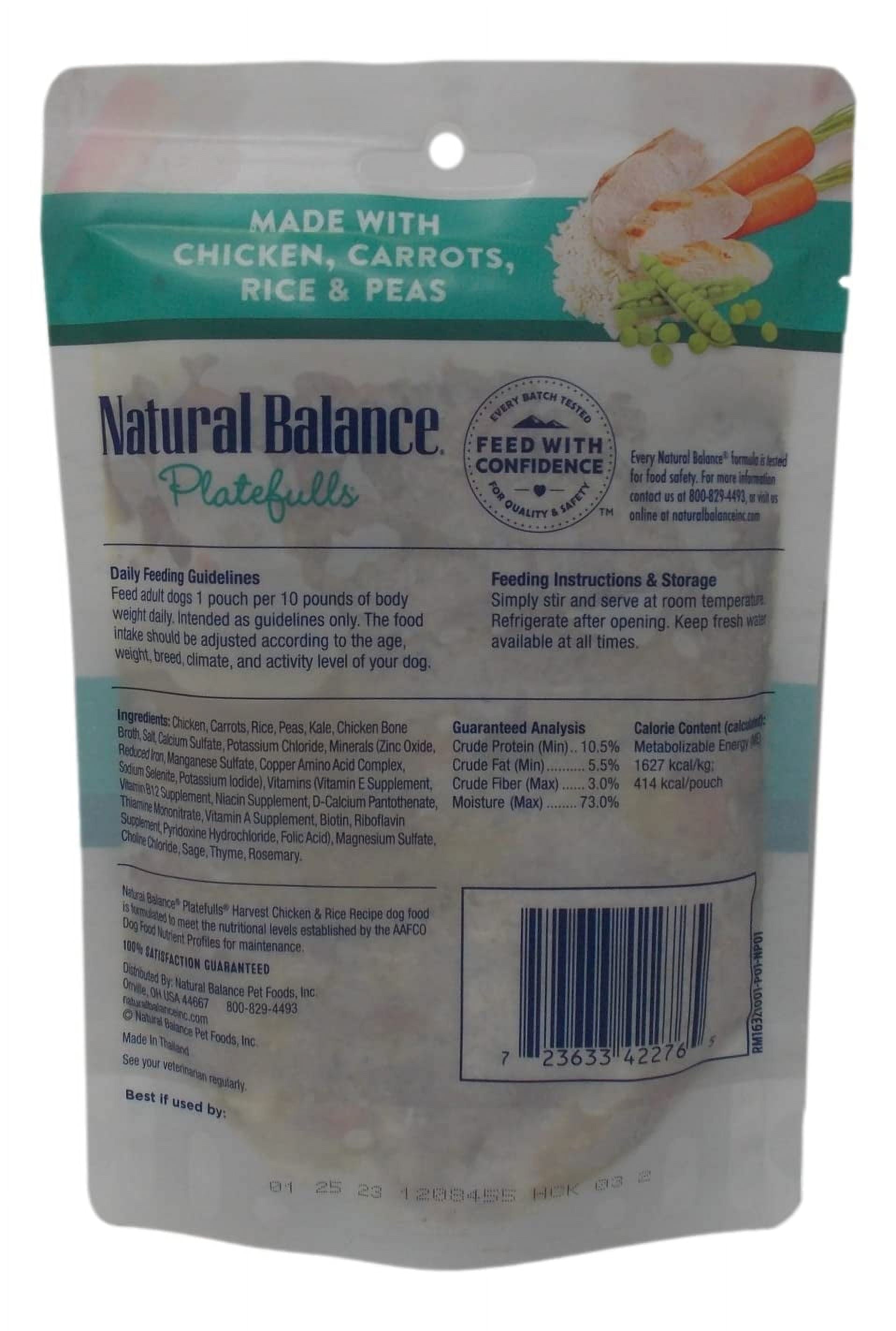 Natural Balance Platefulls Wet Dog Food 3 Flavor (1) Each: Tender Beef Potato, Harvest Chicken Rice, Savory Duck Pumpkin (9 Ounces) MerlinsMart | Zine Rope Toy