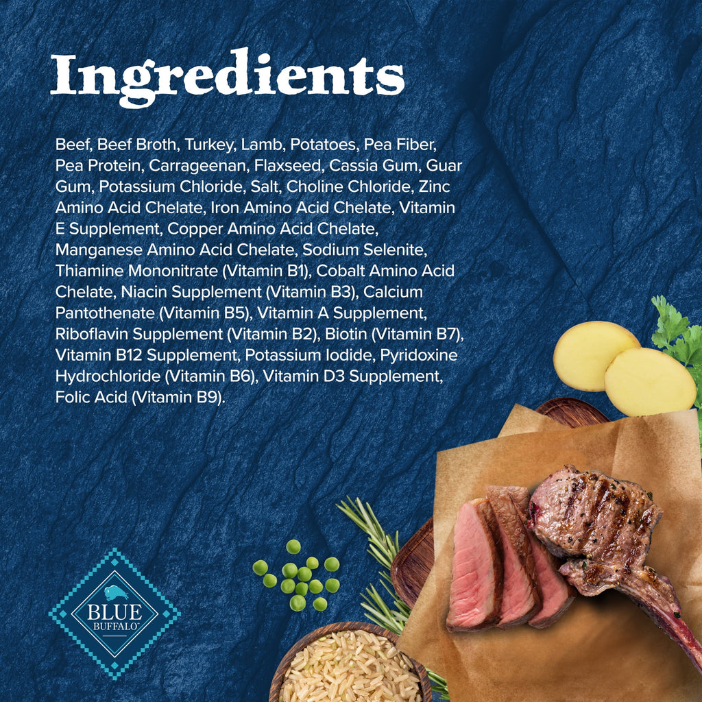 Blue Buffalo Wilderness Rocky Mountain Recipe High Protein Red Meat Wet Dog Food for Senior Dogs, Grain Free, 12.5 oz. Can