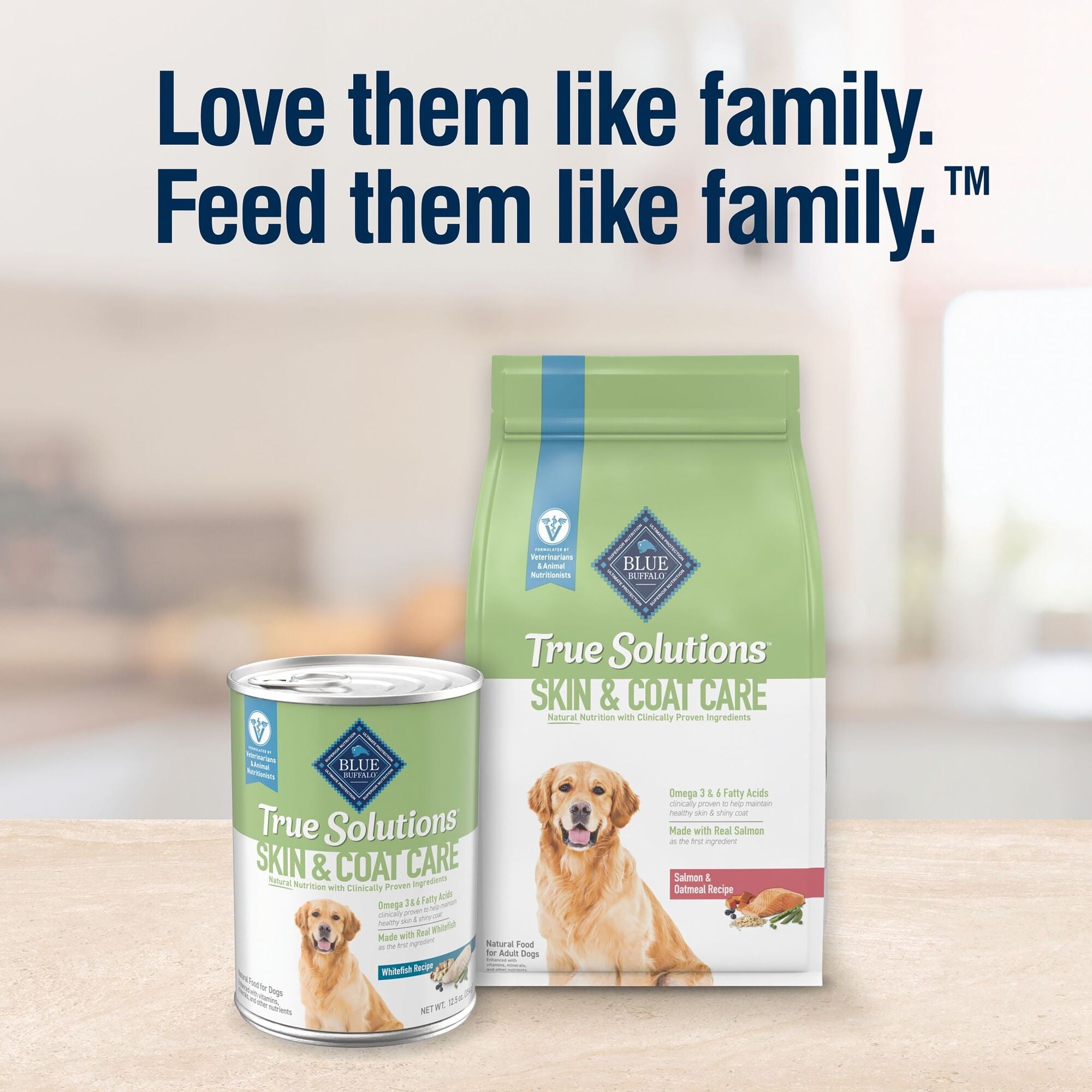 (3 pack) Blue Buffalo True Solutions Skin & Coat Care Wet Dog Food, 12.5-oz. Can