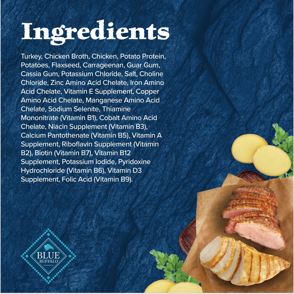 (6 pack) Blue Buffalo Wilderness Adult Wet Dog Food, Turkey & Chicken Grill, 12.5-oz. Can