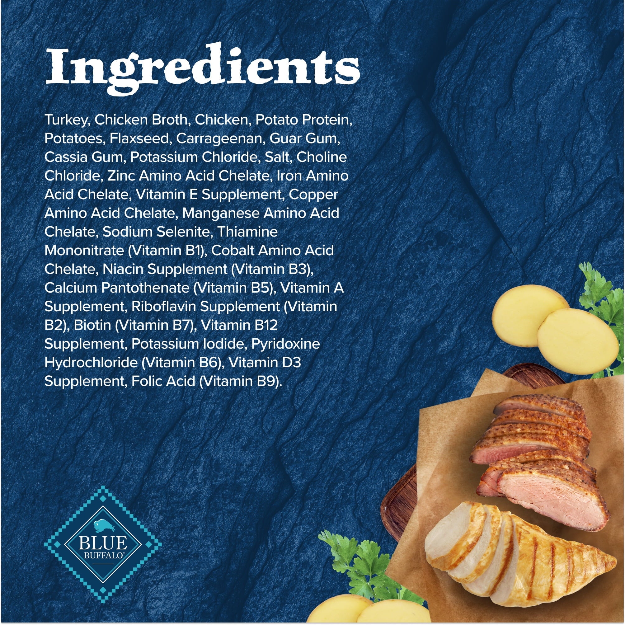 (6 pack) Blue Buffalo Wilderness Adult Wet Dog Food, Turkey & Chicken Grill, 12.5-oz. Can