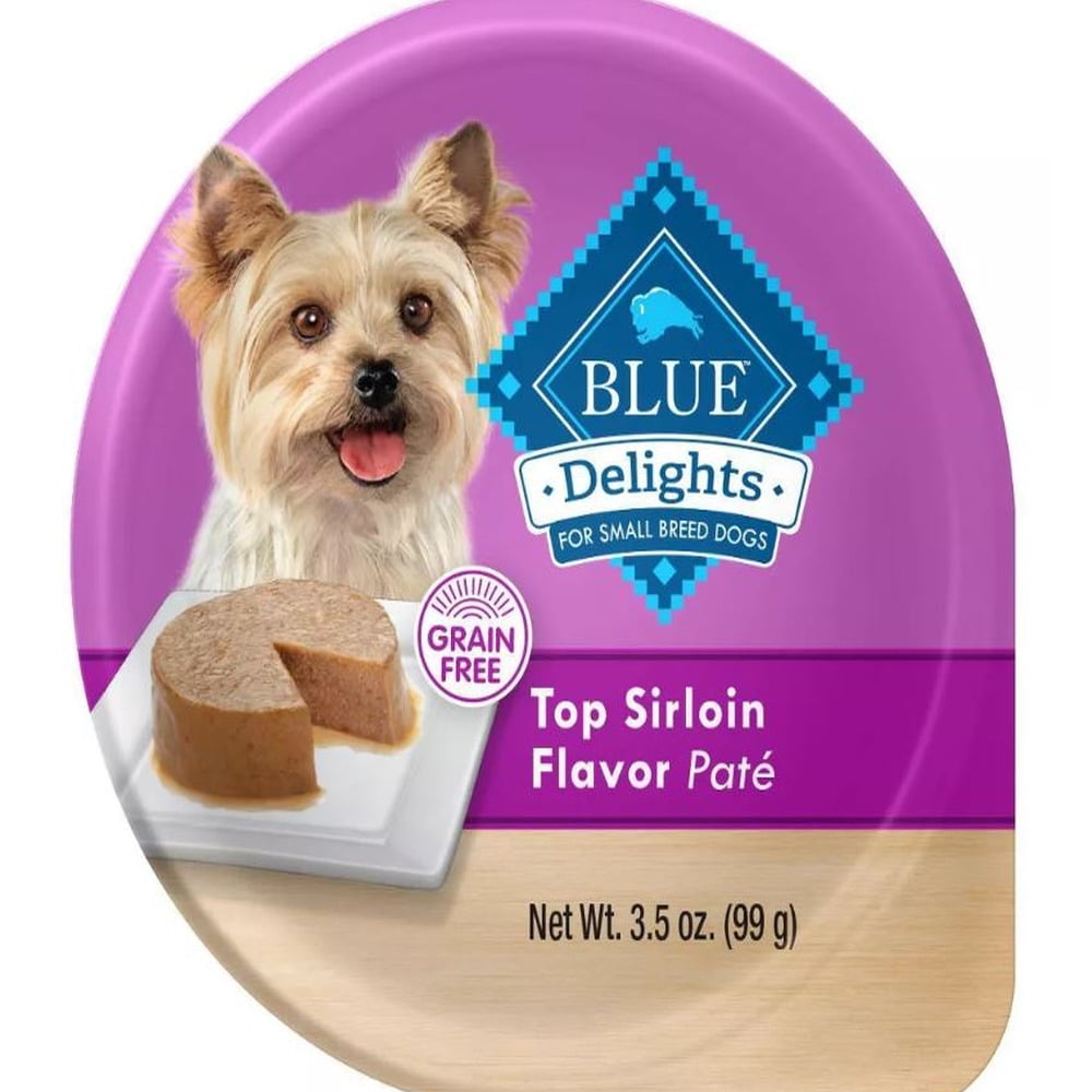 Blue Buffalo Delights Small Breed Top Sirloin Wet Dog Food (Pack of 8)