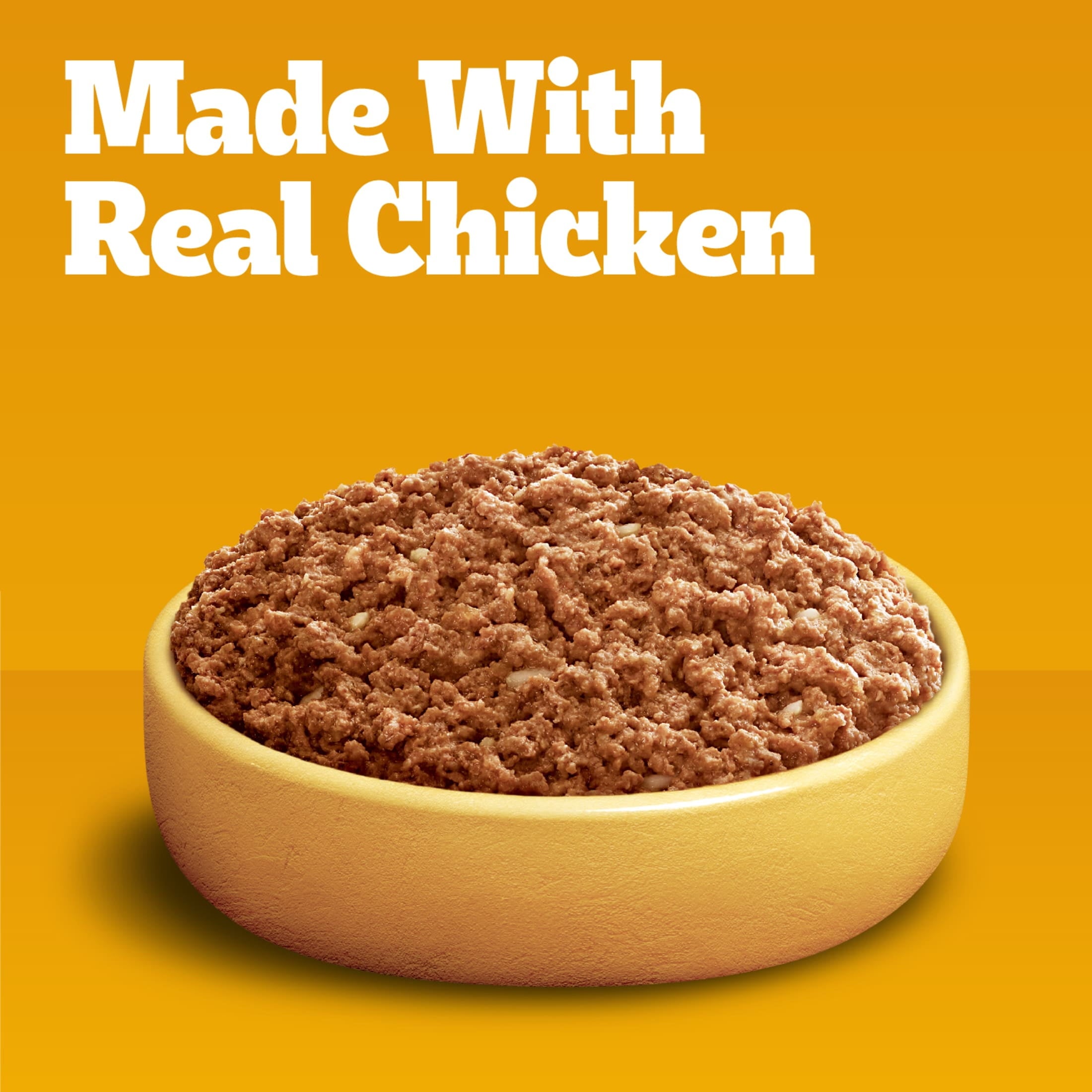 Pedigree Chopped Ground Dinner With Chicken Adult Canned Soft Wet Dog Food, 13.2 Oz. Cans 6 Pack