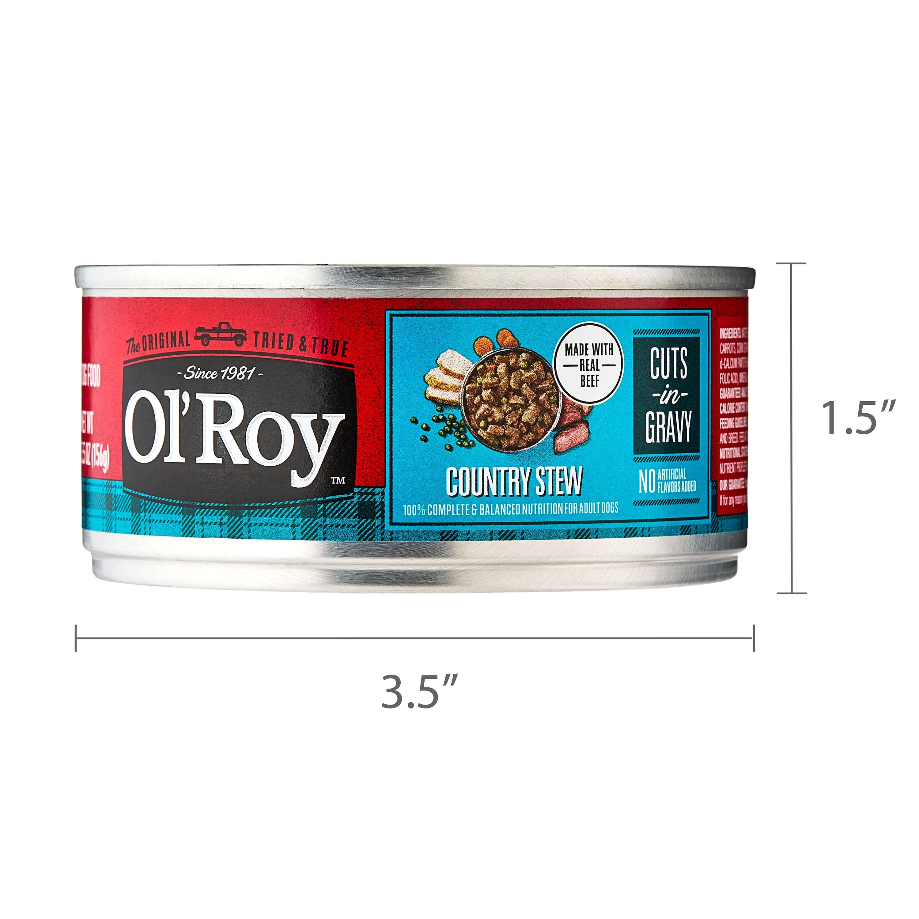 Ol' Roy Country Stew Cuts in Gravy Wet Dog Food, 5.5 oz Can